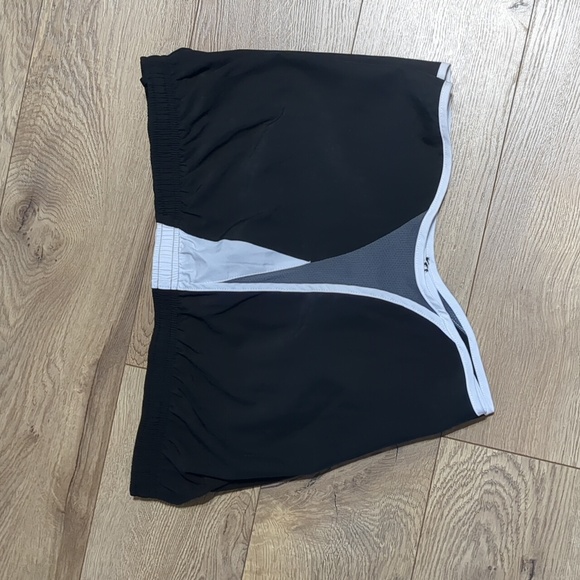 Nike Dri Fit Lined Running Gym Workout Shorts Black Women's Size Large - Picture 4 of 8